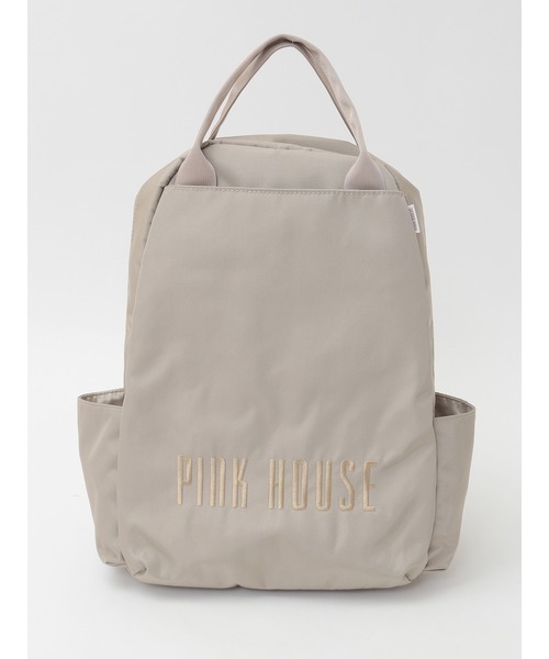 PINK HOUSE（ピンクハウス）の「ピンクハウスロゴ刺繍バックパック