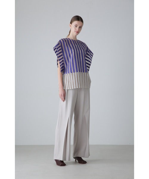 【美品】アドーア⭐️定価39600円 ADORE ストライプブラウス 38 セール】ミックスストライプブラウス（シャツ/ブラウス）｜ADORE