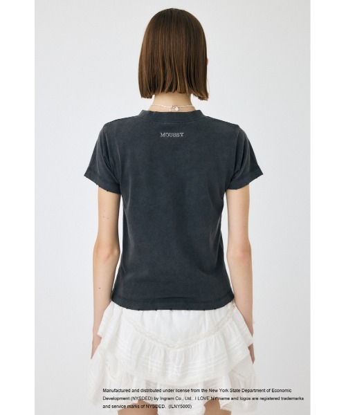 MOUSSY(マウジー)の「I LOVE NY STACKED LOGO Tシャツ(Tシャツ/カットソー・レディース・ホワイト/ピンク/ブラック・FREE)」の16枚目の写真