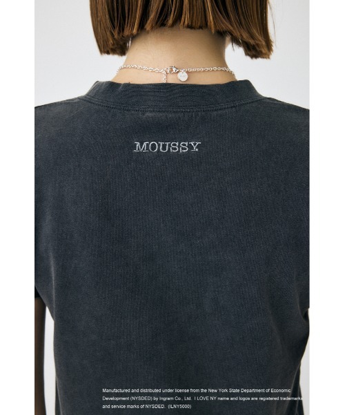 MOUSSY(マウジー)の「I LOVE NY STACKED LOGO Tシャツ(Tシャツ/カットソー・レディース・ホワイト/ピンク/ブラック・FREE)」の11枚目の写真
