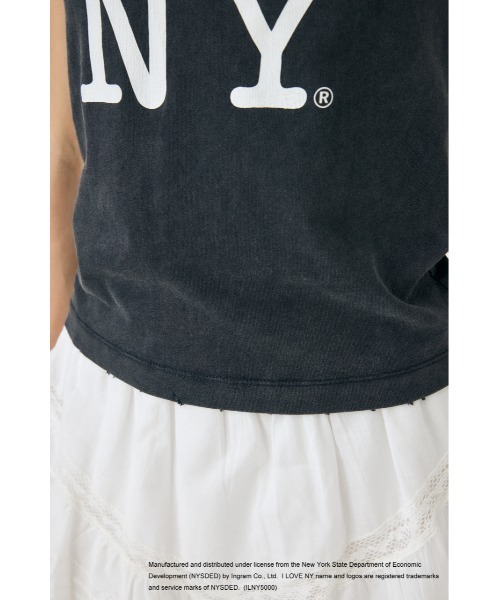 MOUSSY(マウジー)の「I LOVE NY STACKED LOGO Tシャツ(Tシャツ/カットソー・レディース・ホワイト/ピンク/ブラック・FREE)」の14枚目の写真