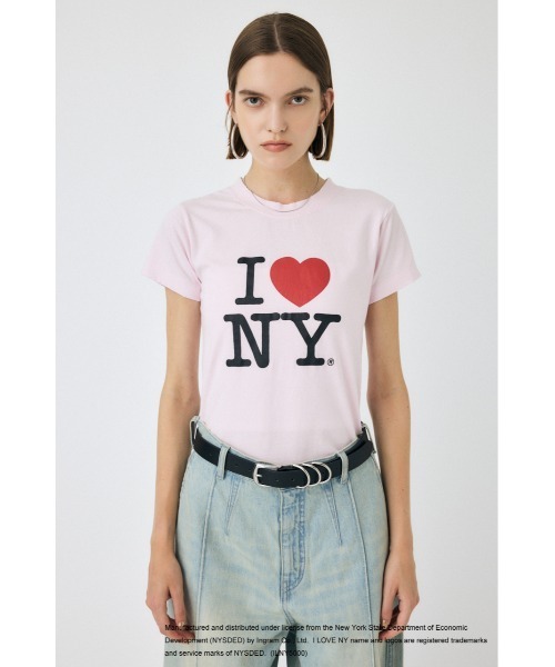 moussy I LOVE NY STACKED ロゴT FREE PNK MOUSSY | I LOVE NY STACKED ロゴTEE (Tシャツ・カットソー(半袖