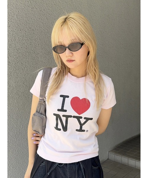 I LOVE NY STACKED LOGO Tシャツ（Tシャツ/カットソー）｜MOUSSY