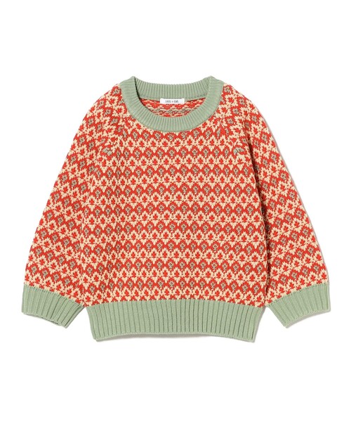 B:MING by BEAMS(ビーミングバイビームス)の「柄編みニット プルオーバー 2025FW(90~140cm)(ニット/セーター・キッズ・レッド/ネイビー・S(90-100)/L(130-140)/M(110-120))」の14枚目の写真