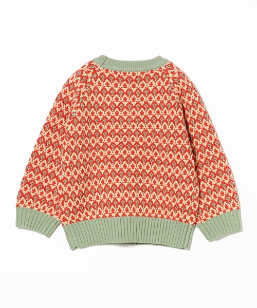 B:MING by BEAMS(ビーミングバイビームス)の「柄編みニット プルオーバー 2025FW(90~140cm)(ニット/セーター・キッズ・レッド/ネイビー・S(90-100)/L(130-140)/M(110-120))」の17枚目の写真