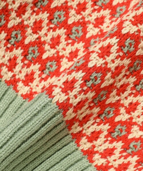 B:MING by BEAMS(ビーミングバイビームス)の「柄編みニット プルオーバー 2025FW(90~140cm)(ニット/セーター・キッズ・レッド/ネイビー・S(90-100)/L(130-140)/M(110-120))」の18枚目の写真