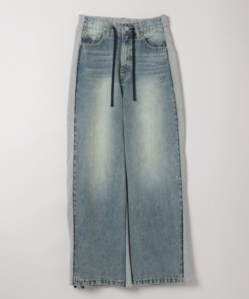 スウェットドッキングデニム　ジーナシス　新品未使用　今季新作 スウェットドッキングデニム/576430（デニムパンツ）｜JEANASIS