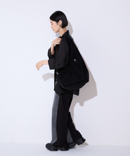 JEANASIS（ジーナシス）の「スウェットドッキングデニム/576430（デニムパンツ・レディース・ブルー系その他/ブラック系その他・FREE）」の21枚目の写真