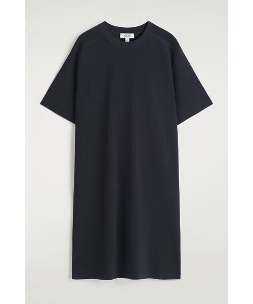 COS(コス)の「ニットTシャツドレス(ワンピース・レディース・レッド系その他/ネイビー・XS/S/M/L)」の6枚目の写真