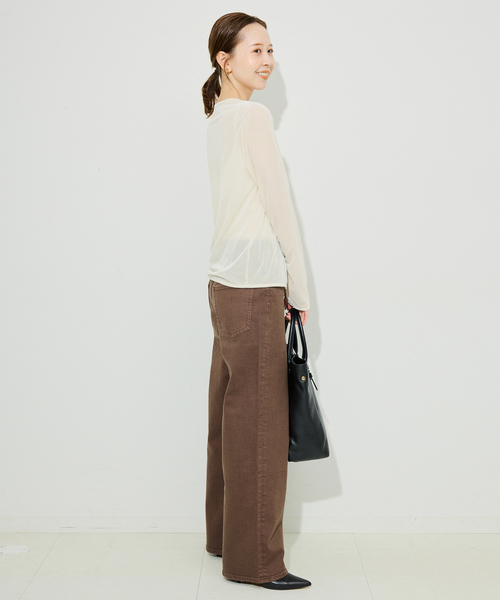 Healthy denim（ヘルシーデニム）の「《追加》Healthy DENIM/ヘルシーデニム SLOBE別注 PINK PEPPER（デニムパンツ・レディース・ブラウン/ブルー・23cm/24cm/25cm）」の4枚目の写真