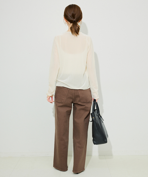 Healthy denim（ヘルシーデニム）の「《追加》Healthy DENIM/ヘルシーデニム SLOBE別注 PINK PEPPER（デニムパンツ・レディース・ブラウン/ブルー・23cm/24cm/25cm）」の5枚目の写真