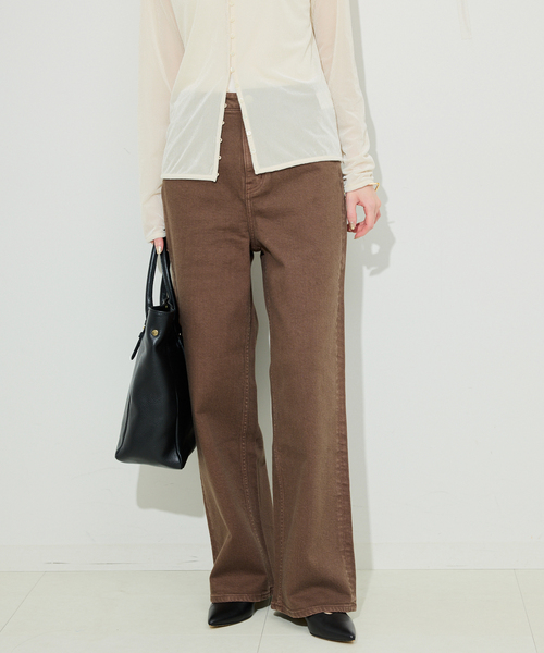 Healthy denim（ヘルシーデニム）の「《追加》Healthy DENIM/ヘルシーデニム SLOBE別注 PINK PEPPER（デニムパンツ・レディース・ブラウン/ブルー・23cm/24cm/25cm）」の6枚目の写真