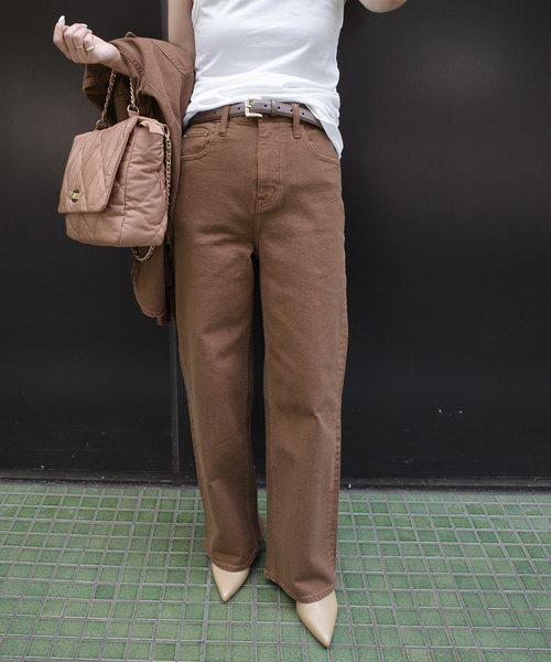 Healthy denim（ヘルシーデニム）の「《追加》Healthy DENIM/ヘルシーデニム SLOBE別注 PINK PEPPER（デニムパンツ・レディース・ブラウン/ブルー・23cm/24cm/25cm）」の14枚目の写真