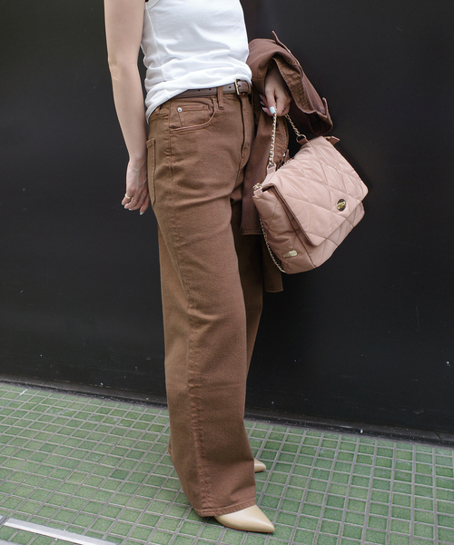 Healthy denim（ヘルシーデニム）の「《追加》Healthy DENIM/ヘルシーデニム SLOBE別注 PINK PEPPER（デニムパンツ・レディース・ブラウン/ブルー・23cm/24cm/25cm）」の17枚目の写真