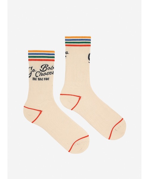 BOBO CHOSES(ボボショーズ)の「Go Bobo long socks(ソックス/靴下・レディース・オフホワイト・38-40/35-37/41-43)」の2枚目の写真