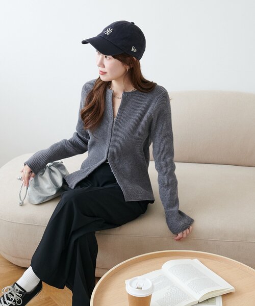 新品・タグ付き　maison dedolce ベロアカーディガン【black】 ALL ITEMS | maison de Dolce.