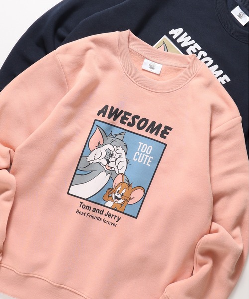 Tom&Jerry(トムアンドジェリー)の「【TOM & JERRY/トムとジェリー】裏起毛プリントスウェット(スウェット・メンズ・ピンク/スミクロ/ネイビー/オフホワイト・LARGE/MEDIUM)」の2枚目の写真