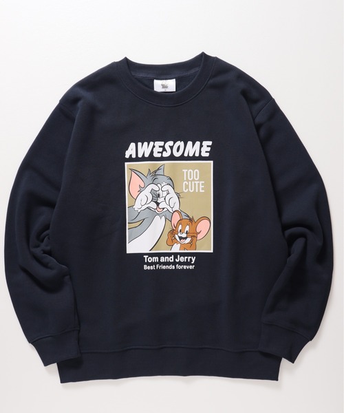 Tom&Jerry(トムアンドジェリー)の「【TOM & JERRY/トムとジェリー】裏起毛プリントスウェット(スウェット・メンズ・ピンク/スミクロ/ネイビー/オフホワイト・LARGE/MEDIUM)」の22枚目の写真