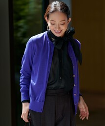 新品未使用　23区　カーディガン　ネイビー 23区 【SLOW/一部店舗限定】ライトダンボール カーディガン