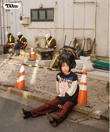 TXA（ティーエックスエー）の「前田豆コ Jacquard Sweater（ニット/セーター）」