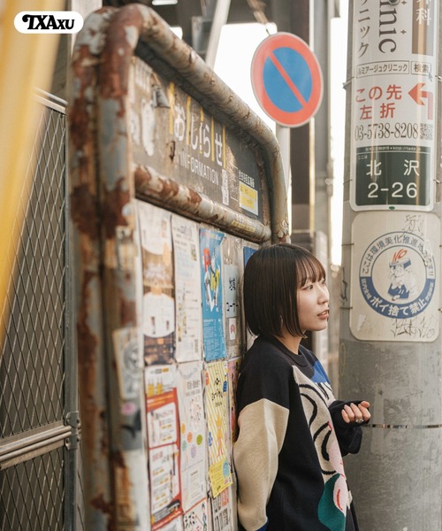TXA(ティーエックスエー)の「前田豆コ Jacquard Sweater(ニット/セーター・メンズ・ベージュ/ブラック・2/1)」の12枚目の写真