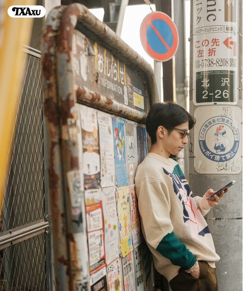 TXA(ティーエックスエー)の「前田豆コ Jacquard Sweater(ニット/セーター・メンズ・ベージュ/ブラック・2/1)」の17枚目の写真
