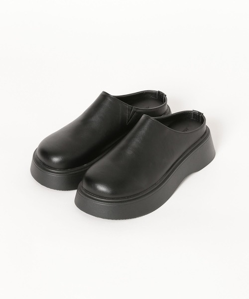 BAYFLOW（ベイフロー）の「[スタイルアップ]厚底サボサンダル（サンダル・レディース・ブラック/オフホワイト・LARGE/MEDIUM）」の8枚目の写真