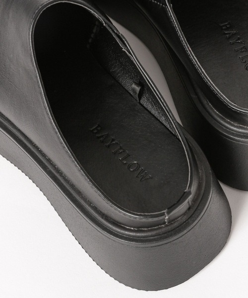 BAYFLOW（ベイフロー）の「[スタイルアップ]厚底サボサンダル（サンダル・レディース・ブラック/オフホワイト・LARGE/MEDIUM）」の3枚目の写真