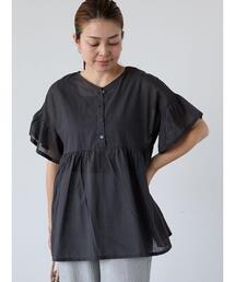 Lugnoncure | 無地/柄アソート前後2WAYフリルブラウス(シャツ/ブラウス)