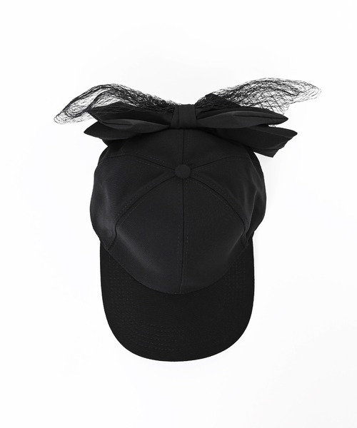 Narcissus（ナルシス）の「リボンメッシュキャップ（キャップ・レディース・ブラック/ホワイト・FREE）」の12枚目の写真