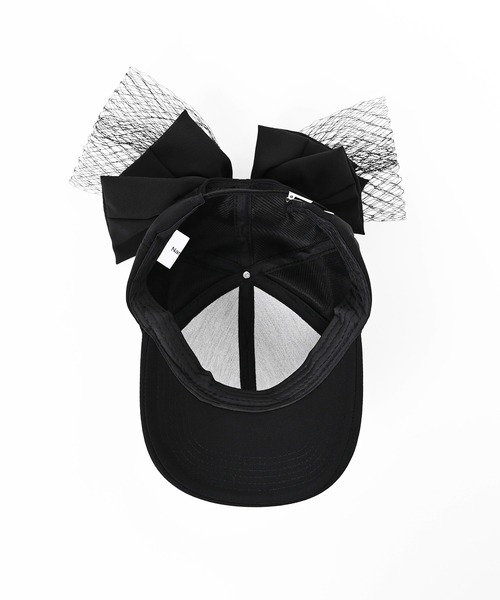 Narcissus（ナルシス）の「リボンメッシュキャップ（キャップ・レディース・ブラック/ホワイト・FREE）」の13枚目の写真