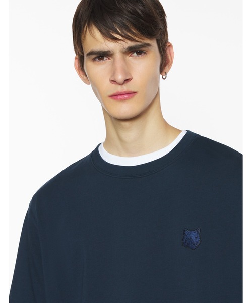 Maison Kitsune（メゾンキツネ）の「FOX HEAD OVERSIZE TEE-SHIRT（Tシャツ/カットソー・メンズ・ダークグレー/ネイビー/ホワイト/ブラック・XS/L/M/XL/S）」の4枚目の写真