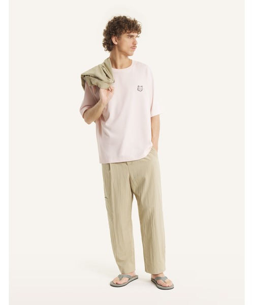 Maison Kitsune(メゾンキツネ)の「FOX HEAD OVERSIZE TEE-SHIRT(Tシャツ/カットソー・メンズ・ダークグレー/ネイビー/ホワイト/ブラック/ブラウン系その他/チャコール/ライトグリーン系/ベビーピンク・XS/L/M/XL/S)」の16枚目の写真