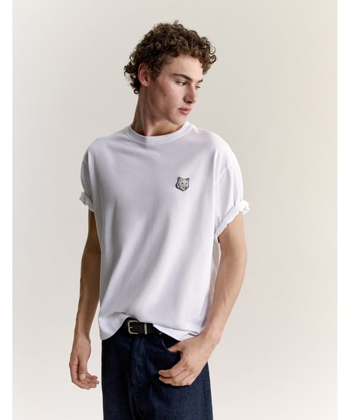 Maison Kitsune(メゾンキツネ)の「FOX HEAD OVERSIZE TEE-SHIRT(Tシャツ/カットソー・メンズ・ダークグレー/ネイビー/ホワイト/ブラック/ブラウン系その他/チャコール/ライトグリーン系/ベビーピンク/ピンク・XS/L/M/XL/S)」の14枚目の写真