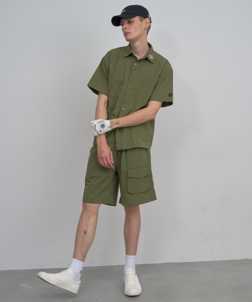 Mid 90s Club(ミッドナインティーズクラブ)の「Basic logo Breeze Tech Set Up(シャツ/ブラウス・メンズ・グレー/ブラック/グリーン・MEDIUM/X-LARGE/LARGE)」の3枚目の写真