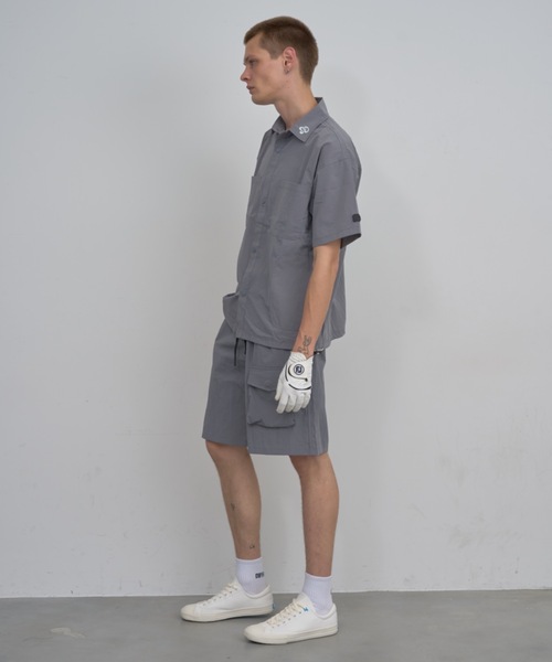 Mid 90s Club(ミッドナインティーズクラブ)の「Basic logo Breeze Tech Set Up(シャツ/ブラウス・メンズ・グレー/ブラック/グリーン・MEDIUM/X-LARGE/LARGE)」の17枚目の写真
