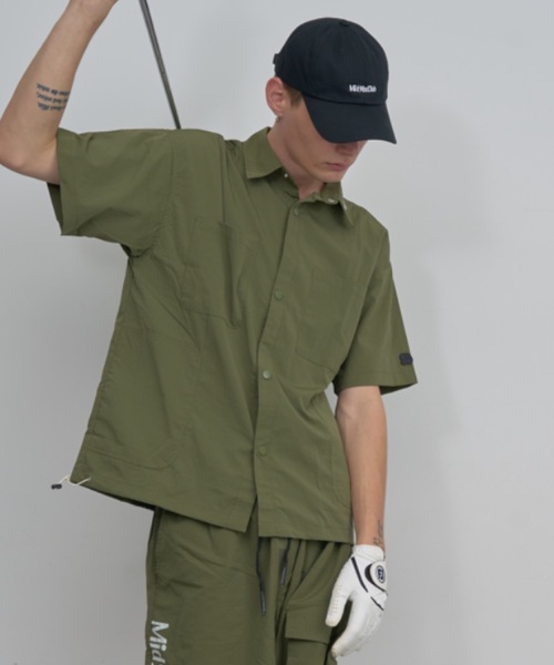 Mid 90s Club(ミッドナインティーズクラブ)の「Basic logo Breeze Tech Set Up(シャツ/ブラウス・メンズ・グレー/ブラック/グリーン・MEDIUM/X-LARGE/LARGE)」の21枚目の写真