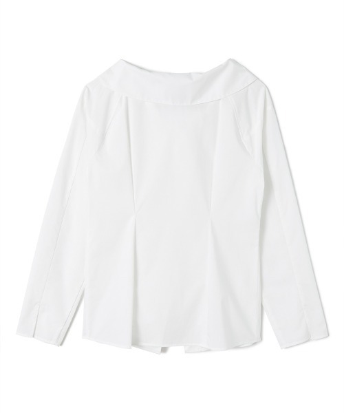 soduk（スドーク）の「big collar shirt（シャツ/ブラウス・レディース・ネイビー/ホワイト/ブルー・ONE SIZE）」の6枚目の写真