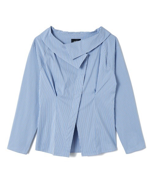 soduk（スドーク）の「big collar shirt（シャツ/ブラウス・レディース・ネイビー/ホワイト/ブルー・ONE SIZE）」の15枚目の写真