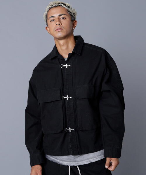 DANKE SCHON(ダンケシェーン)の「DankeSchon/ダンケシェーン/RIPSTOP CARGO SHIRTS(シャツ/ブラウス・メンズ・ブラック/グレー・S/M/L)」の3枚目の写真