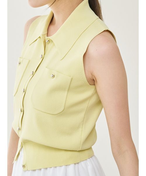 SNIDEL（スナイデル）の「ニットベスト×ティアードスカートセット（ワンピース・レディース・ブラウン/ライム/その他・0/1）」の16枚目の写真