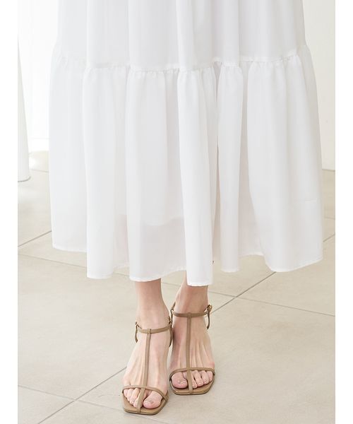 SNIDEL（スナイデル）の「ニットベスト×ティアードスカートセット（ワンピース・レディース・ブラウン/ライム/その他・0/1）」の13枚目の写真