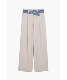 Desigual | デニムウエストタック入りストレートパンツ(その他パンツ)