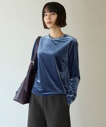 ストレッチ ベロアロンT