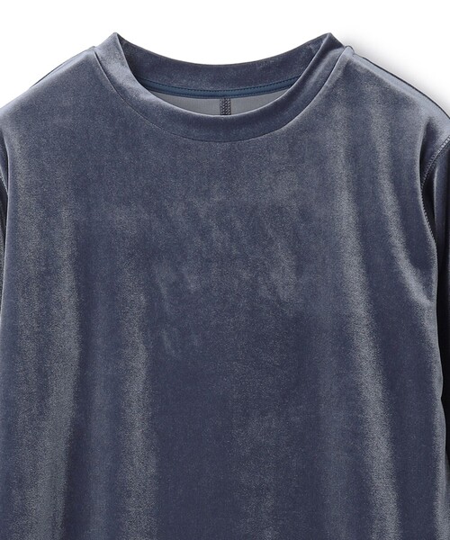 UNFILO(アンフィーロ)の「ストレッチ ベロアロンT(Tシャツ/カットソー・レディース・アイボリー系/ダルブルー系/ダークブラウン系・X-LARGE)」の17枚目の写真