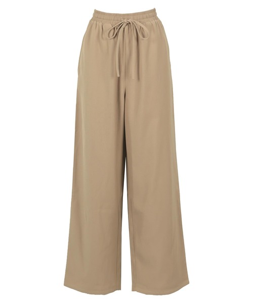 KOBE LETTUCE(コウベレタス)の「ウエストリボンリラックスワイドパンツ(その他パンツ・レディース・ブラック/アイボリー系/ブルー/グレー/ベージュ/チェリーレッド・M/M-Short/TM/PM)」の20枚目の写真