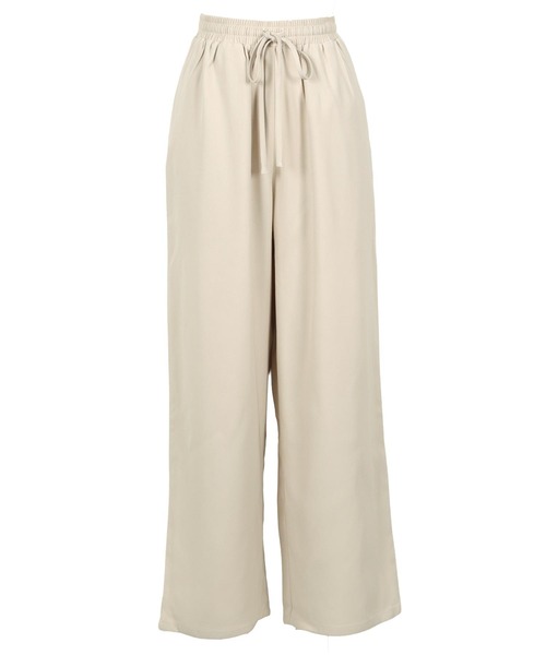 KOBE LETTUCE(コウベレタス)の「ウエストリボンリラックスワイドパンツ(その他パンツ・レディース・ブラック/アイボリー系/ブルー/グレー/ベージュ/チェリーレッド・M/M-Short/TM/PM)」の21枚目の写真