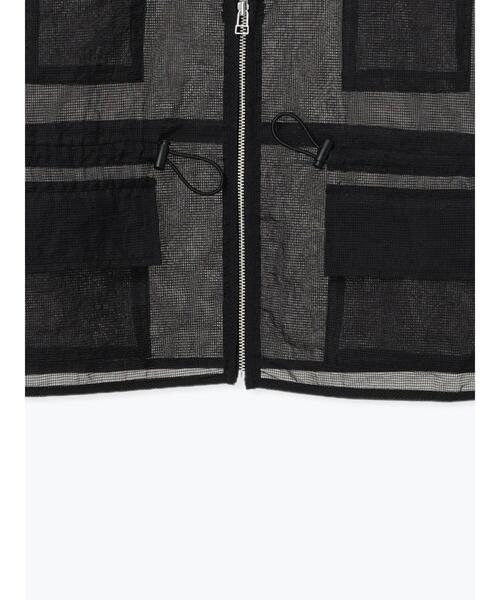 SM2（エスエムツー）の「シアーナイロンジップベスト（ベスト・レディース・ピンク/オフホワイト/カーキ/ブラック・F）」の20枚目の写真