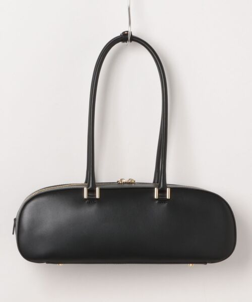 CHRISTIAN VILLA(クリスチャンヴィラ)の「【CHRISTIAN VILLA】レザーワイドミディアムショルダーバッグ(Q56365)(ショルダーバッグ・レディース・ブラウン/ブラック・ALL)」の3枚目の写真