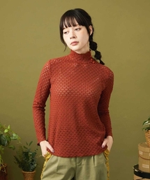 Jocomomola（ホコモモラ）の「アイレットレースカットソー（Tシャツ/カットソー）」